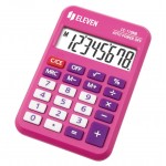 Kalkulator biurowy kieszonkowy 8-cyfrowy Eleven LC-110NR Różowy