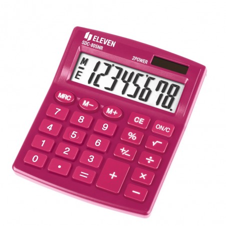 Kalkulator-biurowy-8-cyfrowy-Eleven-SDC-805NR-Rozowy