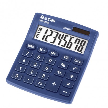Kalkulator-biurowy-8-cyfrowy-Eleven-SDC-805NR-Niebieski