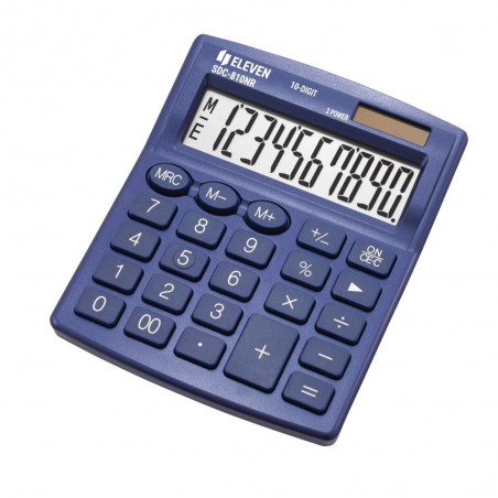 Kalkulator-biurowy-10-cyfrowy-Eleven-SDC-810NR-Niebieski