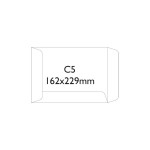 Koperty Samoklejące Sk C5 162x229 mm Białe 500szt.
