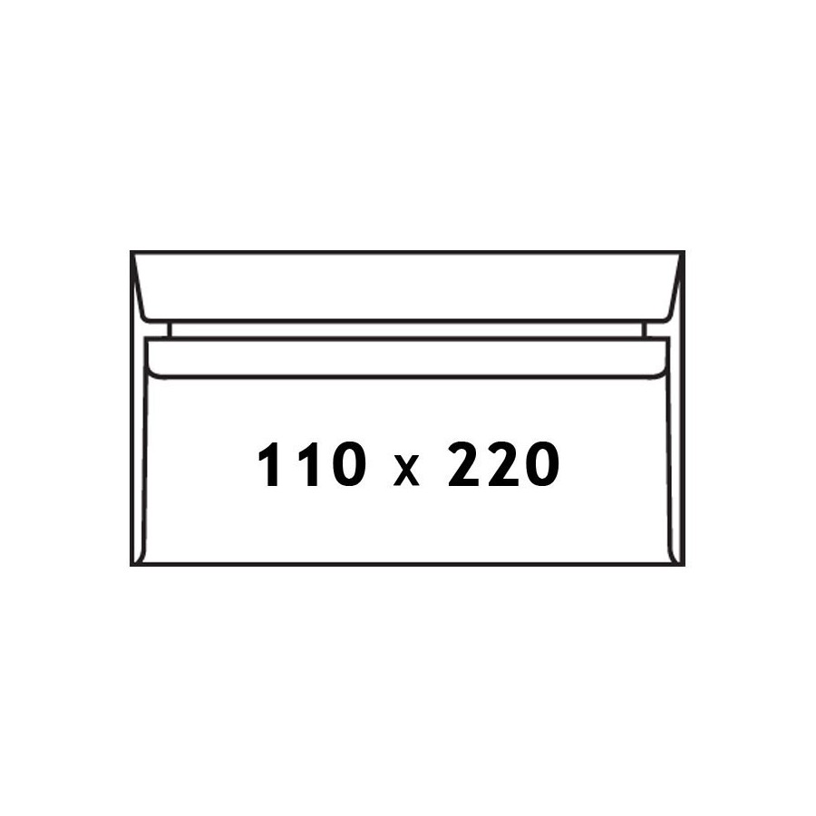 Koperty samoklejące Sk Dl 110x220 mm 50szt.