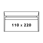 Koperty samoklejące Sk Dl 110x220 mm 50szt.