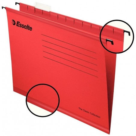 Teczka-Zawieszane-A4-Esselte-Pendaflex-Standard-Czerwona