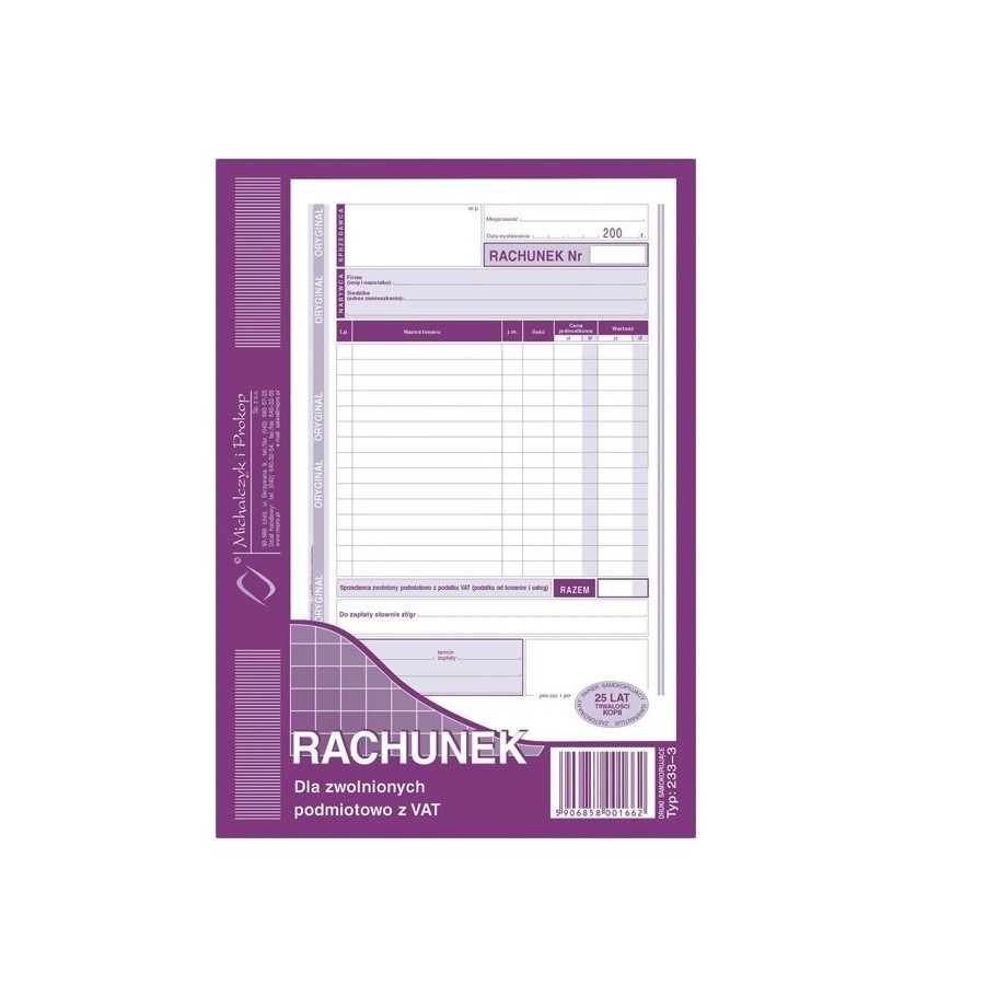 233-3-RACHUNEK-DLA-ZWOLNIONYCH-PODMIOTOWO-Z-VAT