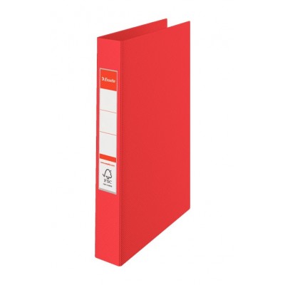 Segregator-Esselte-A5-z-2-Ringami-Vivida-Grzbiet-35-mm-Czerwony