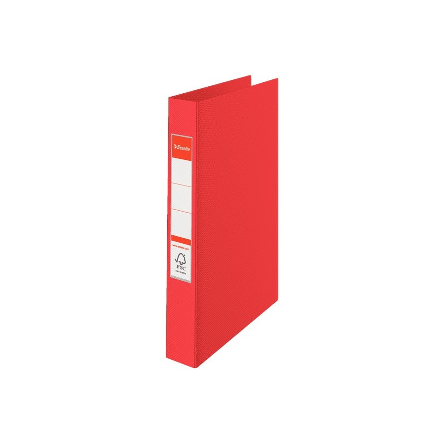 Segregator-Esselte-A5-z-2-Ringami-Vivida-Grzbiet-35-mm-Czerwony