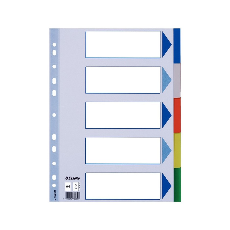 Przekladki-Plastikowe-Pp-Esselte-A4-5K