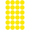 Kolorowe kółka do zaznaczania Avery Zweckform, 96 etyk./op., śr. 18 mm, żółte