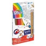 Kredki Ołówkowe Super Soft Fiorello 12 Kolorów