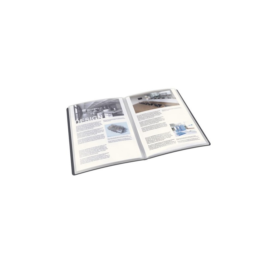 Album ofertowy Panorama Esselte Vivida, 20 koszulek, czarny