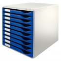 Pojemnik-na-korespondencje-Leitz-10-szuflad-niebieski