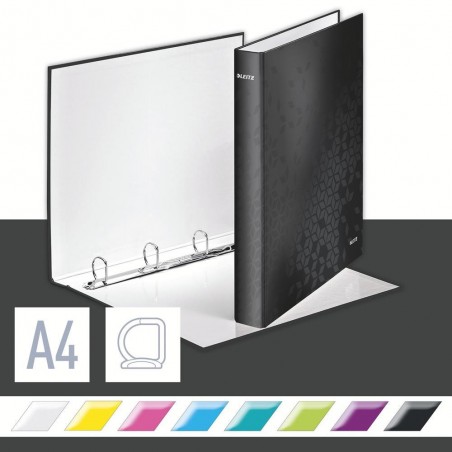 Segregator-ringowy-WOW-Leitz-A4-4DR-25mm-czarny