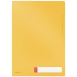 Folder A4 z kieszonką na etykietę Leitz Cosy, żółta