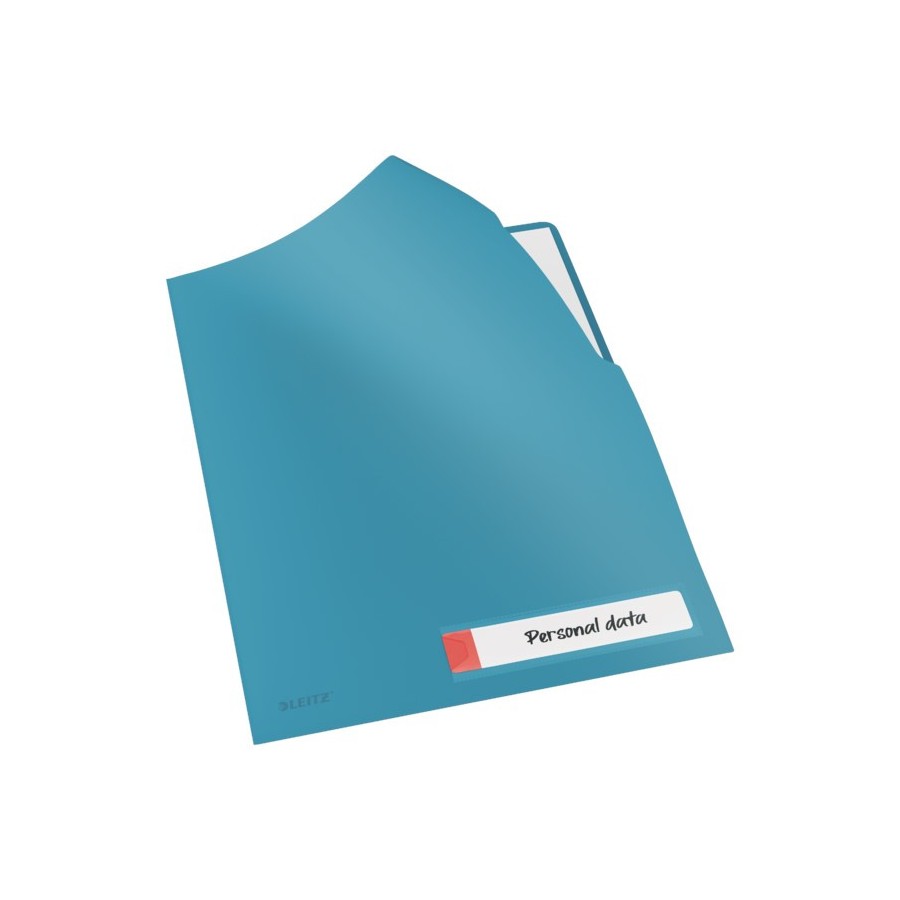 Folder A4 z kieszonką na etykietę Leitz Cosy, niebieska