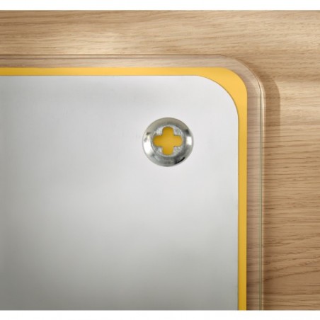 Szklana tablica magnetyczna 80x60cm Leitz Cosy, żółta