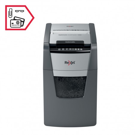 Niszczarka Rexel Optimum AutoFeed+ 130X, (P-4), 130 kartek, 44 l kosz