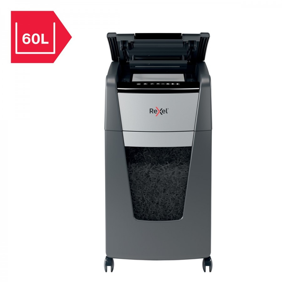 Niszczarka Rexel Optimum AutoFeed+ 225X, (P-4), 225 kartek, 60 l kosz