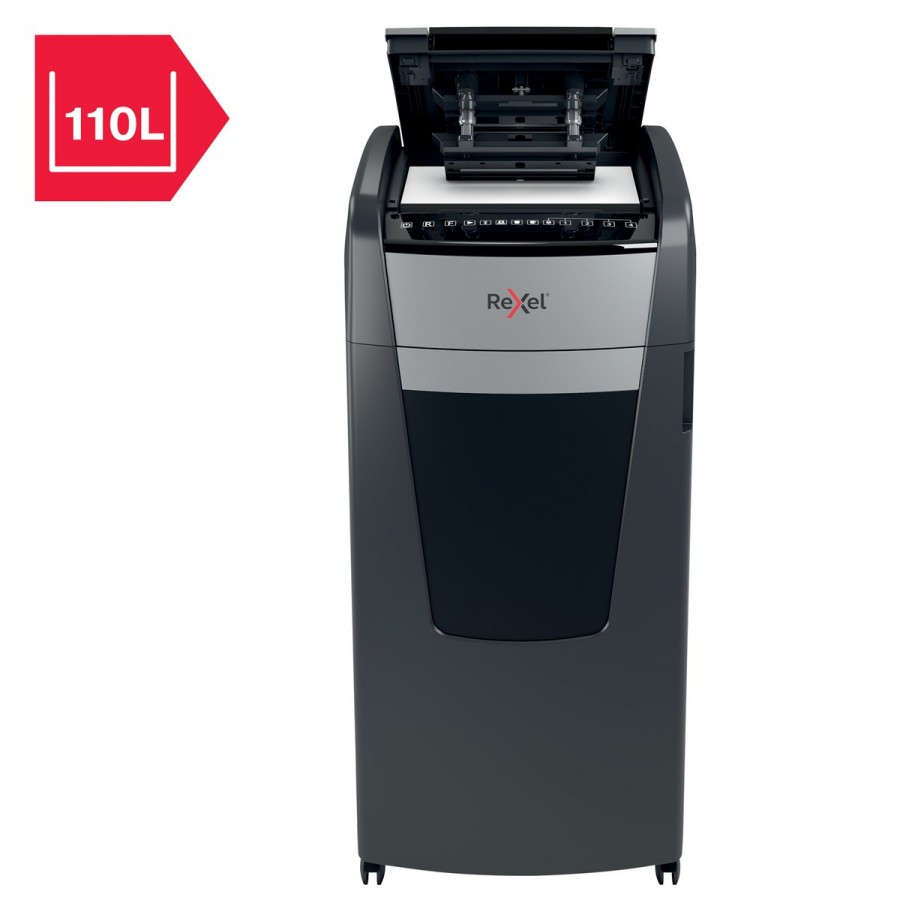 Niszczarka Rexel Optimum AutoFeed+ 600M, (P-5), 600 kartek, 110 l kosz