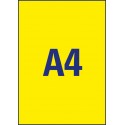 Etykiety neonowe Avery Zweckform, A4, 25 ark., 210x297mm, żółte neonowe
