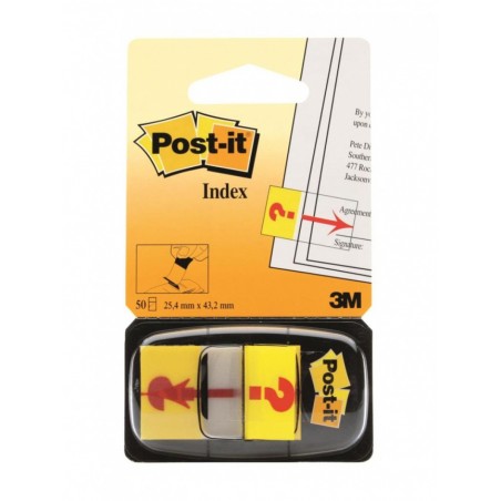 Zakładki indeksujące Post-it 25,4x43,2mm 50szt Znak Zapytania