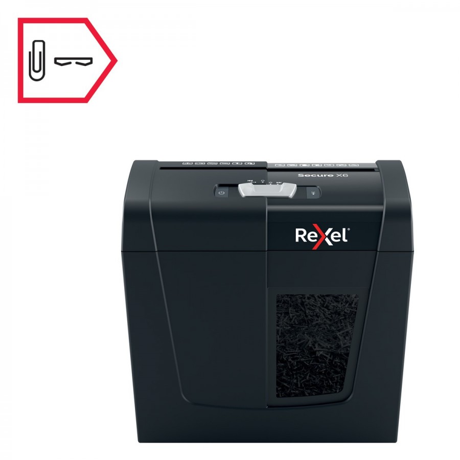 Niszczarka Rexel Secure X6, (P-4), 6 kartek, 10 l kosz