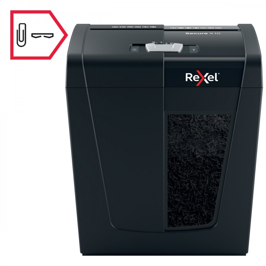 Niszczarka Rexel Secure X10 (P-4), 10 kartek, 18 l kosz