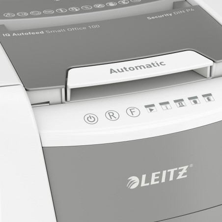 Niszczarka Automatyczna Leitz IQ AutoFeed 100, P4, 100 kartek, 34 l kosz