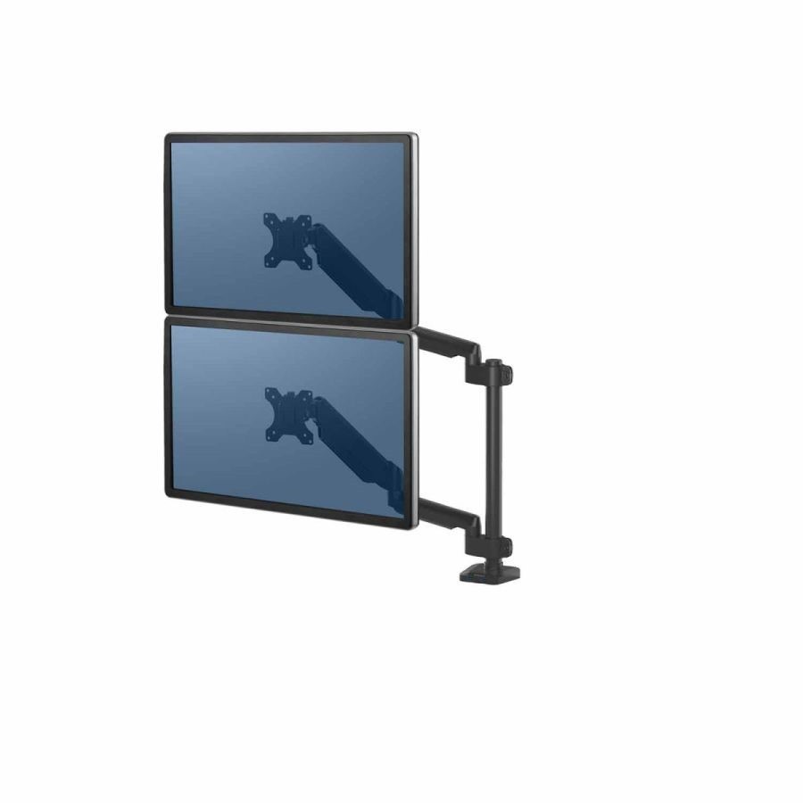 Ramie-na-2-monitory-pionowe-Fellowes-Platinum-Series-czarne