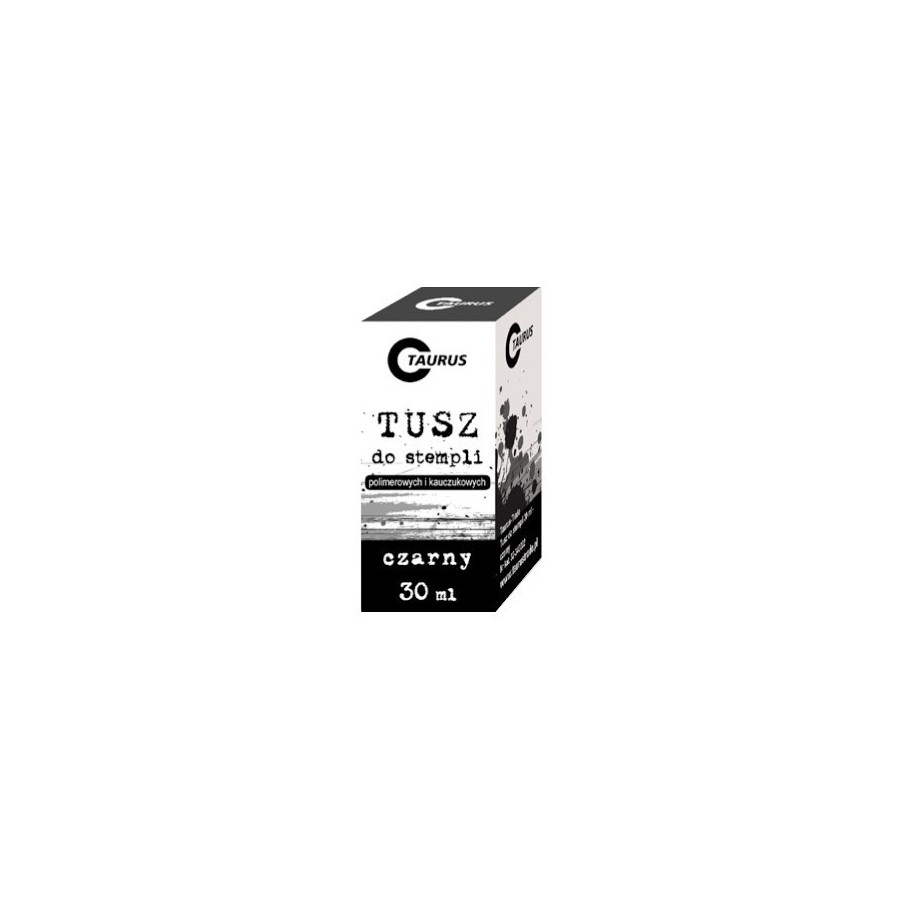 Tusz do stempli 30ml polimerowy kauczukowy Taurus Czarny