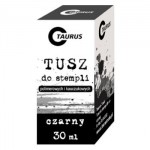 Tusz do stempli 30ml polimerowy kauczukowy Taurus Czarny