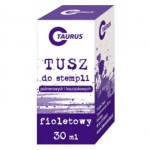 Tusz do stempli 30ml polimerowy kauczukowy Taurus Fioletowy