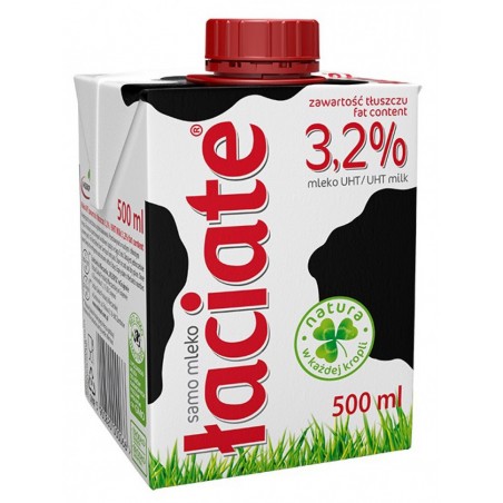 Mleko Łaciate 8x0,5L 3,2% UHT 4 Litry