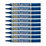 Marker-Permanentny-Pentel-N860-Niebieski-ścieta-koncowka-zestaw-10-szt