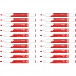 Marker tablic suchościeralnych Rystor RMS czerwony zestaw 20 szt