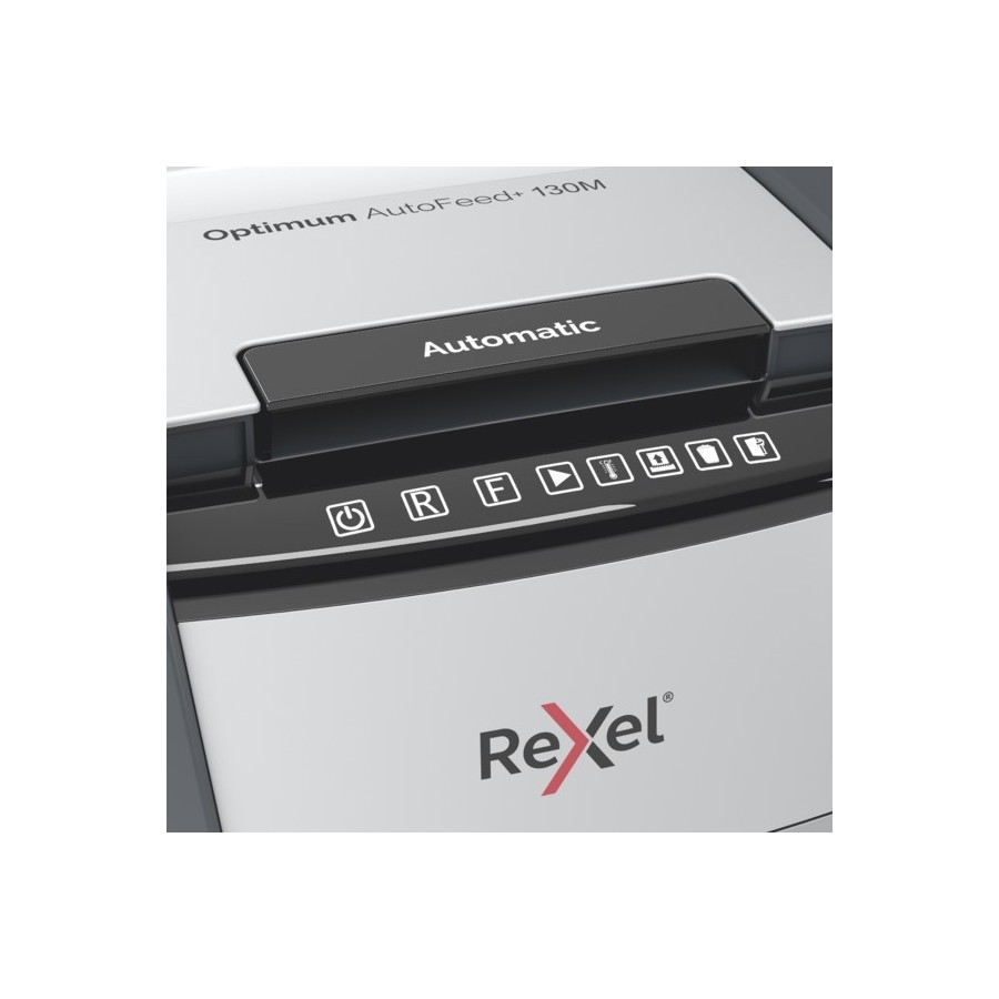 Niszczarka Rexel Optimum AutoFeed+ 130M, (P-5), 130 kartek, 44 l kosz