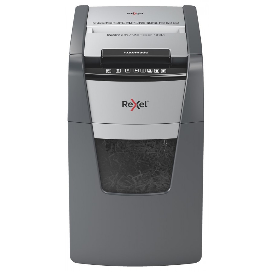 Niszczarka Rexel Optimum AutoFeed+ 130M, (P-5), 130 kartek, 44 l kosz