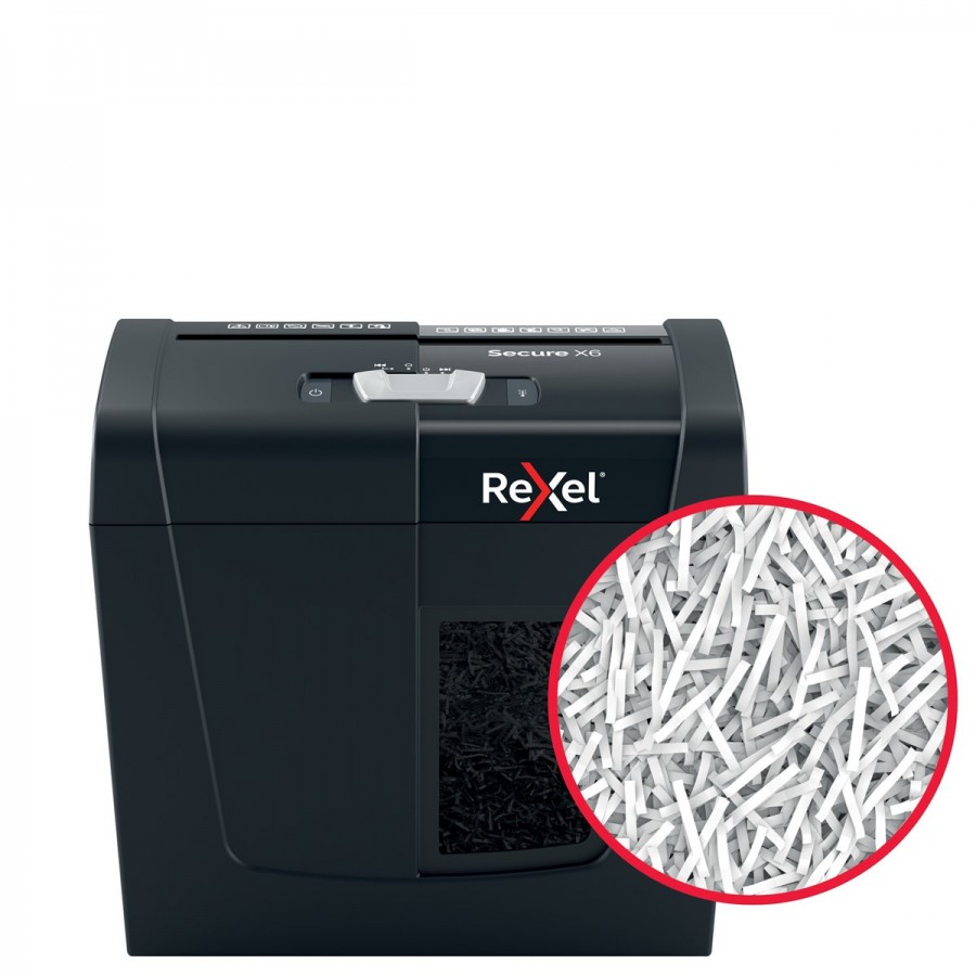 Niszczarka Rexel Secure X6, (P-4), 6 kartek, 10 l kosz