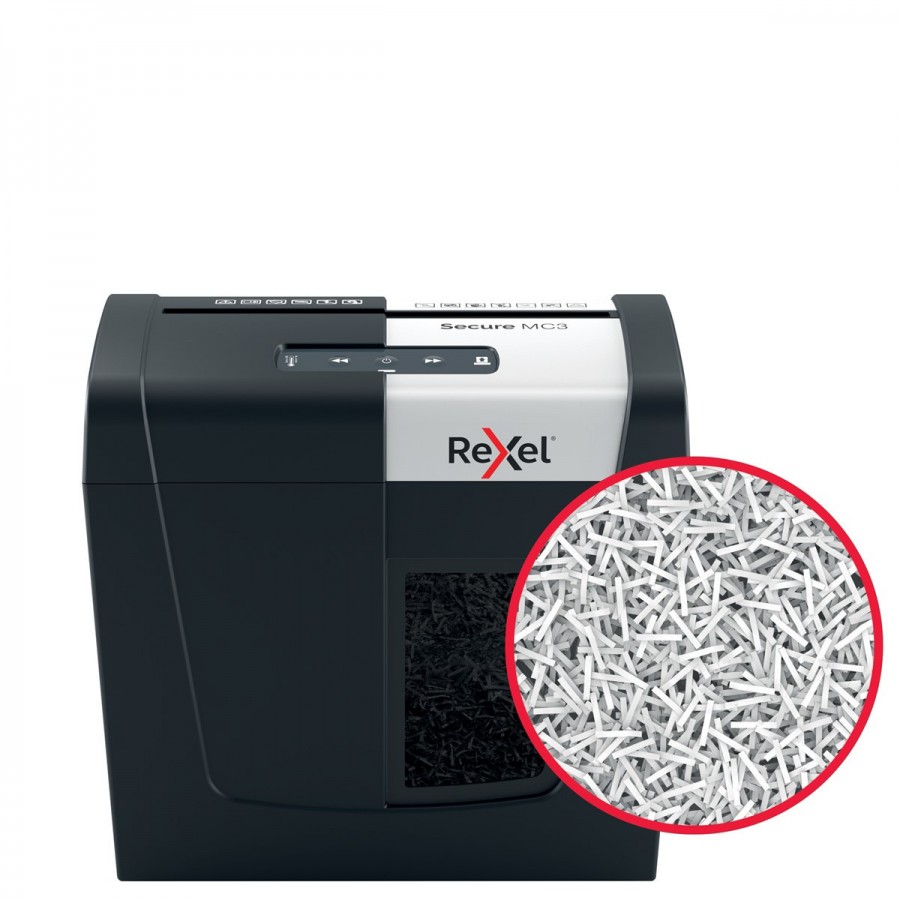 Niszczarka Rexel Secure MC3, (P-5), 3 kartki, 10 l kosz