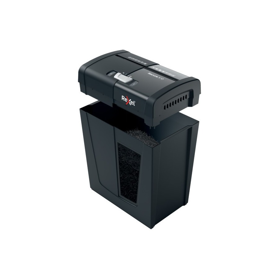 Niszczarka Rexel Secure X10 (P-4), 10 kartek, 18 l kosz
