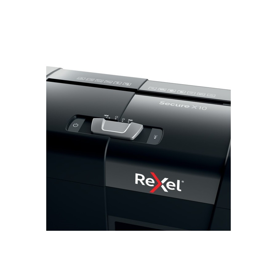 Niszczarka Rexel Secure X10 (P-4), 10 kartek, 18 l kosz