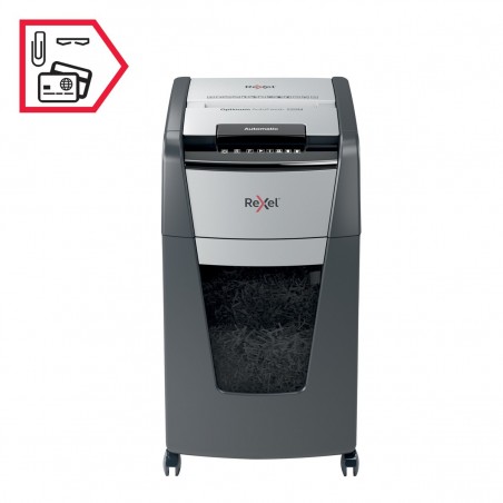 Niszczarka Rexel Optimum AutoFeed+ 225M, (P-5), 225 kartek, 60 l kosz