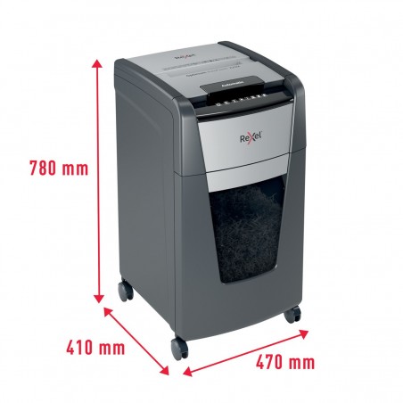 Niszczarka Rexel Optimum AutoFeed+ 225M, (P-5), 225 kartek, 60 l kosz