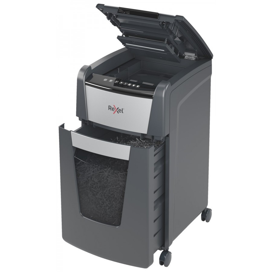 Niszczarka Rexel Optimum AutoFeed+ 225M, (P-5), 225 kartek, 60 l kosz