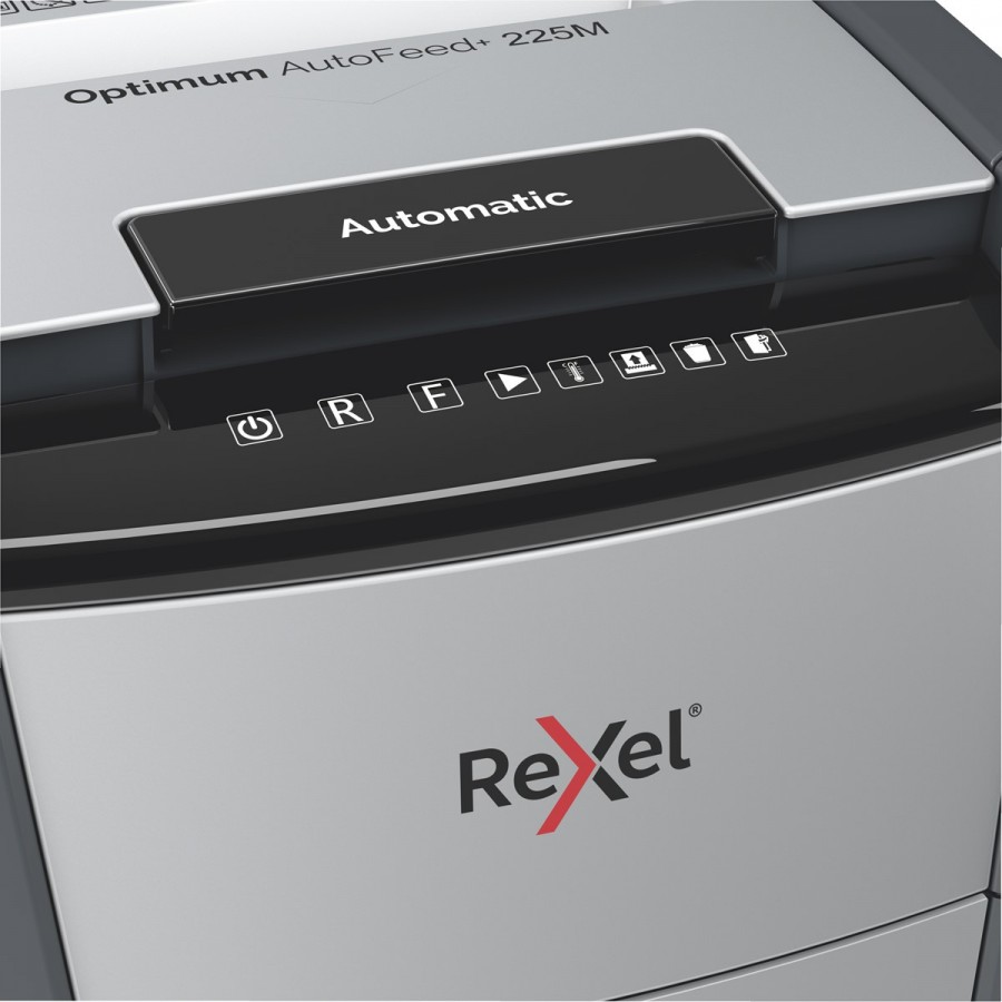 Niszczarka Rexel Optimum AutoFeed+ 225M, (P-5), 225 kartek, 60 l kosz