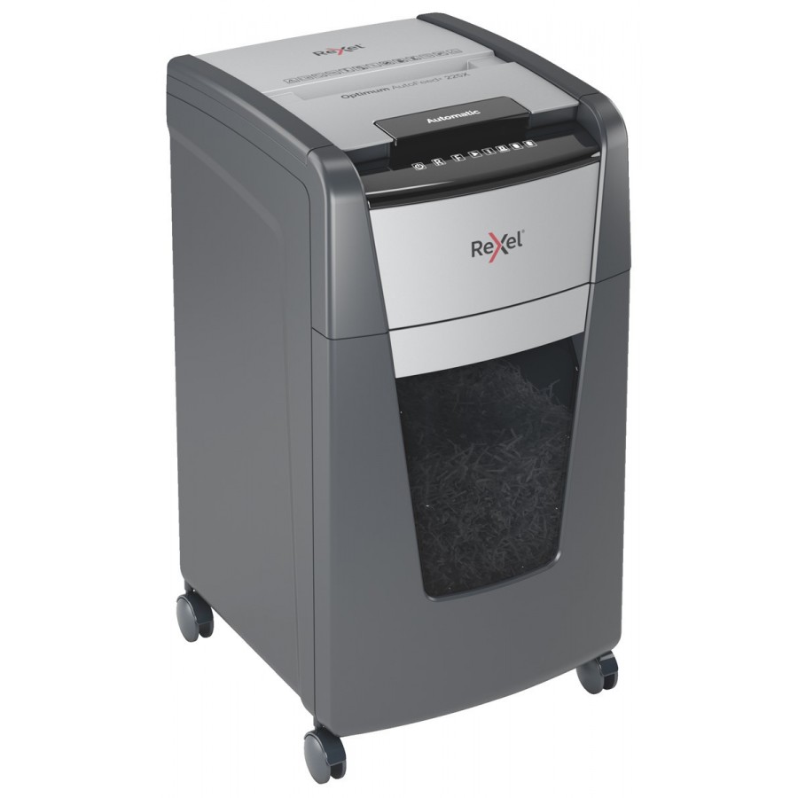 Niszczarka Rexel Optimum AutoFeed+ 225X, (P-4), 225 kartek, 60 l kosz