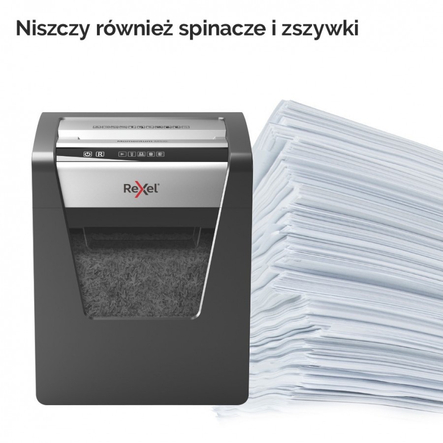 Niszczarka Rexel Momentum M510, 10 kartek, 23 l kosz