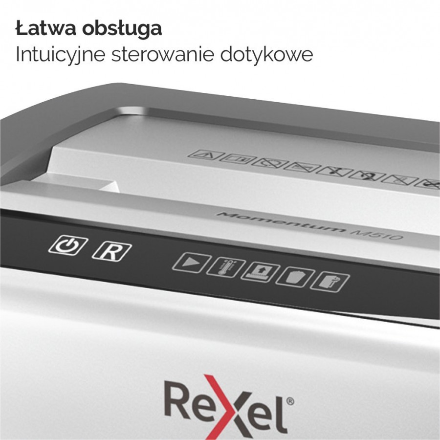 Niszczarka Rexel Momentum M510, 10 kartek, 23 l kosz