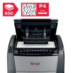 Niszczarka Rexel Optimum AutoFeed+ 600X, (P-4), 600 kartek, 110 l kosz