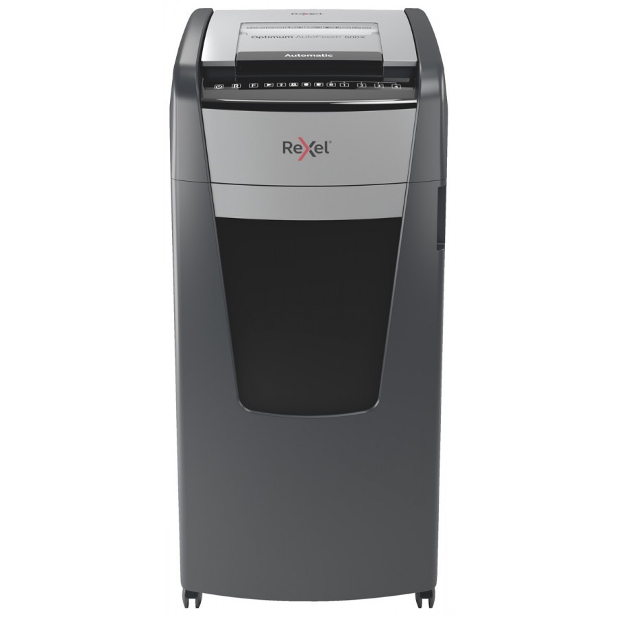 Niszczarka Rexel Optimum AutoFeed+ 600X, (P-4), 600 kartek, 110 l kosz